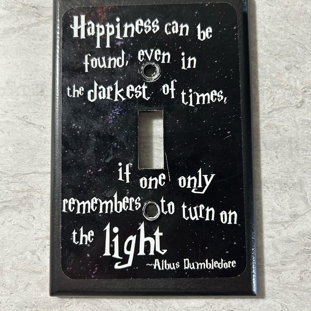 Albus Dumbledore Art Light Switch Cover